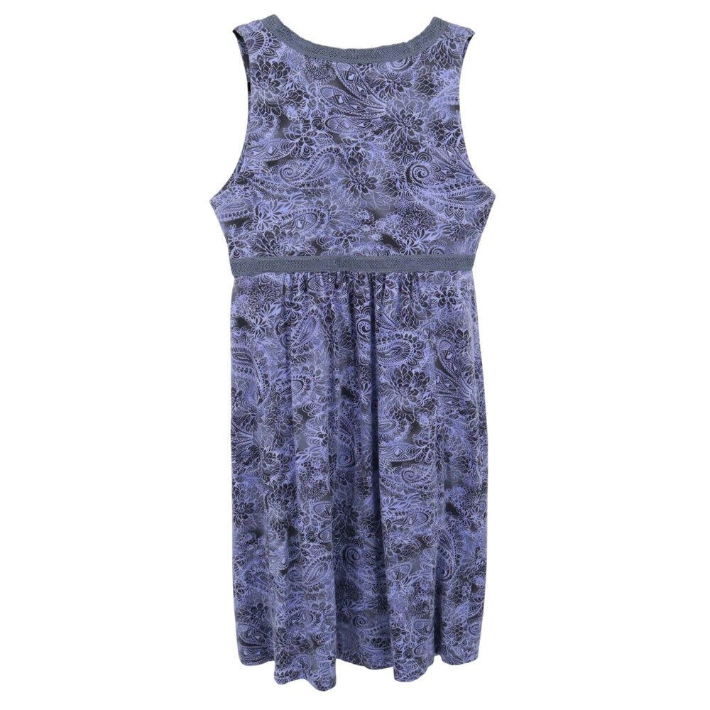 Athleta Paisley Dress Womens S Purple Boho Feminine Active Casual Beach Hippie - Picture 3 of 16
